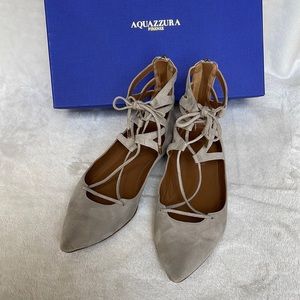 Aquazzura Suede Belgravia Flats